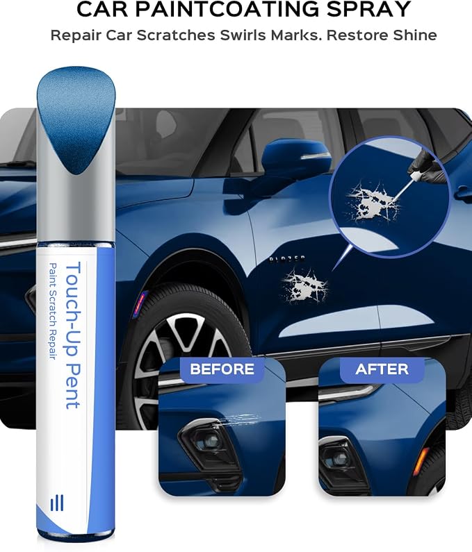 G1K/WA409Y Sacre Blue Pearl Touch Up Paint Compatible with Chevrolet Exact Match Chips and Nicks Touch Up