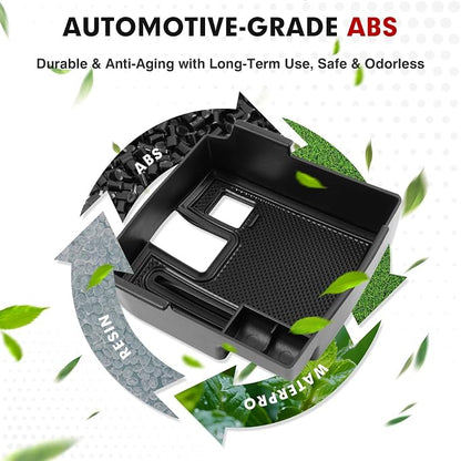Autorder Center Console Organizer for 2019-2026 Toyota Corolla/ 2022-2026 Corolla Cross Accessories Car Armrest Storage Box Middle Console Tray Container with Non-Slip Silicone Mats