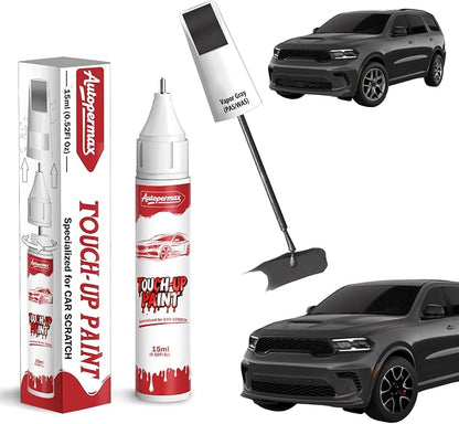 Vapor Gray(PAS/WAS) Car Touch Up Paint for Dodge, Color Accurate Two-In-One Car Paint Scratch Repair Pen, Professional Scratch Remover for Vehicles Chips and Nicks Scuff
