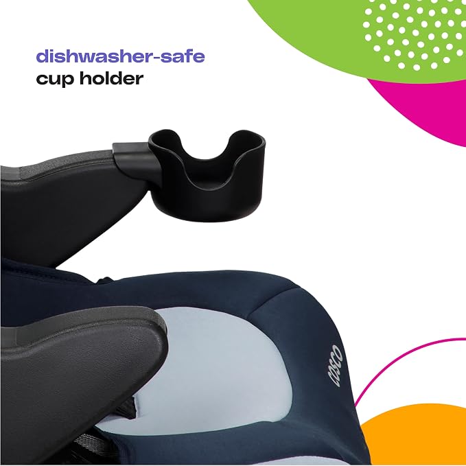 Cosco Kids Finale DX 2-in-1 Booster Car Seat, Forward Facing Toddler Car Seat (40-65 lbs) and Belt Positioning High Back Booster (40-100 lbs), Organic Waves