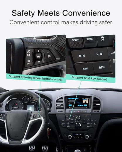 Bluetooth Car Adapter Compatible with Lacrosse and Regal (2010-2013), 2011-2015 Chevrolet (Avalanche LTZ,Malibu) with USB Interface,Car Music Bluetooth Adapter with Lossless Sound Quality