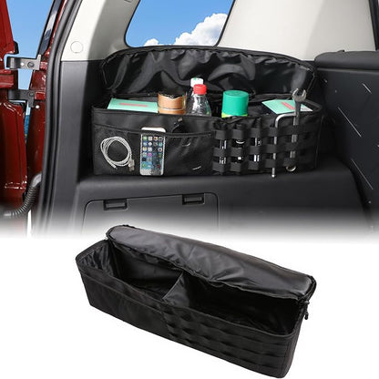 Aunginsy Car Trunk Organizer Compatible with Toyota FJ Cruiser 2007-2021+, 1PCS Left Side Trunk Storage Bag Backseat Hanging Storage Multi-Compartment Oxford Cloth Space Saving Interior Accessories