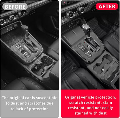 Temmis Center Console Silicone Cup Holder Kit for Honda CRV 2023-2026 (Gasoline & Hybrid), Insert Center Consel Electrostatic adsorption Cover for Honda CRV 2023-2026-Red