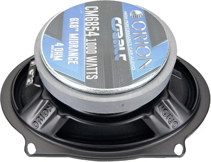 ORION Cobalt CM6854 High Efficiency 5x7 / 6x8 Mid-Range Bullet Loudspeakers, 1000W Max Power, 250W RMS, 4 Ohm, 1.5" Voice Coil - Pro Car Audio Stereo, Midrange Speakers (Pair)