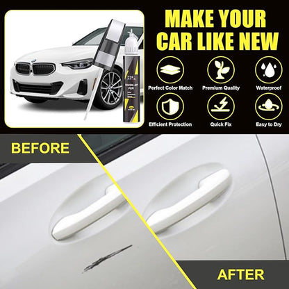 XNA Mineral White Metallic(A96) for BMW Touch Up Paint, Car Scratch Remover for Nicks and Chips Repair, 2-In-1 Quick & Easy Fix Car Scratch Repair Kit with Exact Color-Matched