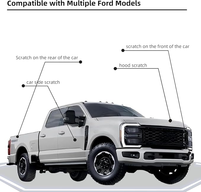 Avalanche(DR) Car Paint Touch Up Pen Compatible with Ford,2-In-1 Color Accurate Touch Up Car Scratch Repair Paint Exact Match Ford Series Automotive Scratch Remover for Nicks&Chips Repair