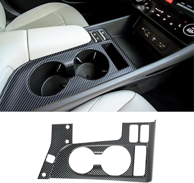 Interior Trim for Hyundai Sonata 2024 2025 2026 Carbon Fiber Gear Shift Panel with Steering Wheel Trim