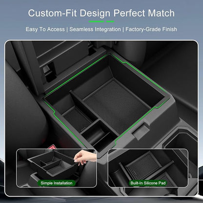 xipoqix Center Console Organizer Compatible with 2025 2026 Toyota 4Runner Armrest Trays Storage Box Replacement for 2025 2026 Toyota 4Runner Accessories