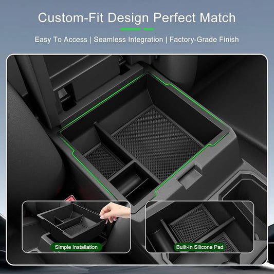 xipoqix Center Console Organizer Compatible with 2025 2026 Toyota 4Runner Armrest Trays Storage Box Replacement for 2025 2026 Toyota 4Runner Accessories