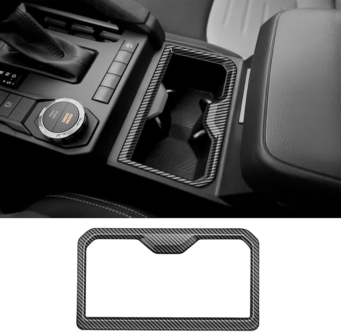 Interior Trim for Toyota Tacoma 2024-2026 Carbon Fiber Gear Shift Panel with Steering Wheel Trim