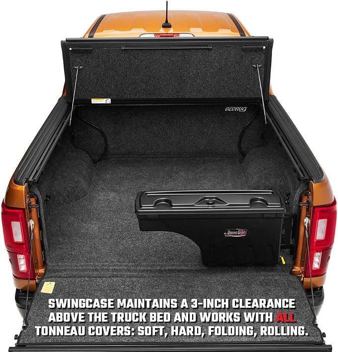 RealTruck UnderCover SwingCase Truck Bed Storage Box | SC100D | Fits 2007 - 2019 Chevy/GMC Silverado/Sierra 2500/3500HD Drivers Side