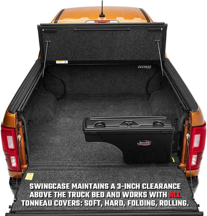 RealTruck UnderCover SwingCase Truck Bed Storage Box | SC100D | Fits 2007 - 2019 Chevy/GMC Silverado/Sierra 2500/3500HD Drivers Side