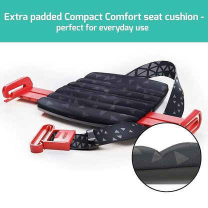 New mifold Comfort Grab-and-go Car Backless Booster Seat- Compact and Portable for Every Day, Carpooling, Travel, Compact for Every Day, Comfortable for Every Adventure, Racing Red