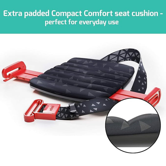 New mifold Comfort Grab-and-go Car Backless Booster Seat- Compact and Portable for Every Day, Carpooling, Travel, Compact for Every Day, Comfortable for Every Adventure, Racing Red