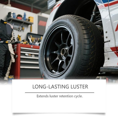 Rubber Finish Enhancer, Automotive Tire Polishing Spray, Quick Shine with Hydrophobic Layer, Long Lasting Wheel Treatmentz, Minimal Clean Style, Motorcycle Truck Use for Detailing