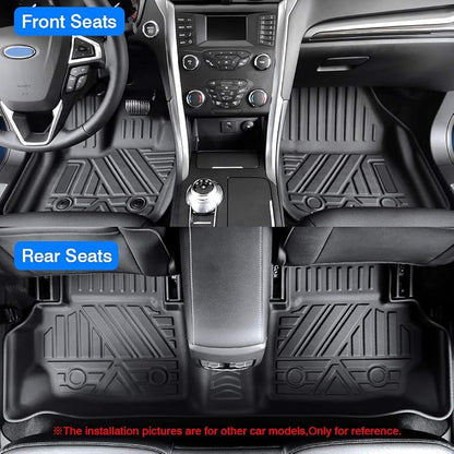 KUST Floor Mats for Honda HR-V 2016-2022, All Weather Floor Liners Front Rear 2 Row High Edge for HRV Accessories