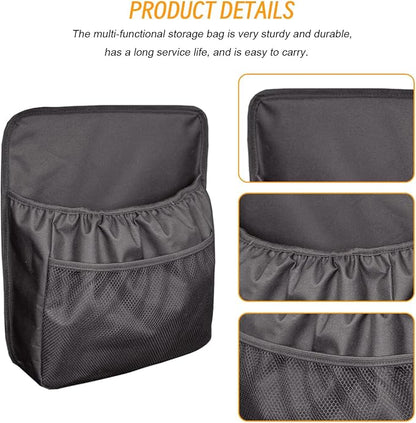 HZEL Car Trunk Organizer, Vehicle Backseat Hanging Storage Bag with Netting Pouch, Multifunctional Automotive Interior Seat Back Box Accessories, Universal for SUV, Sedan, Truck