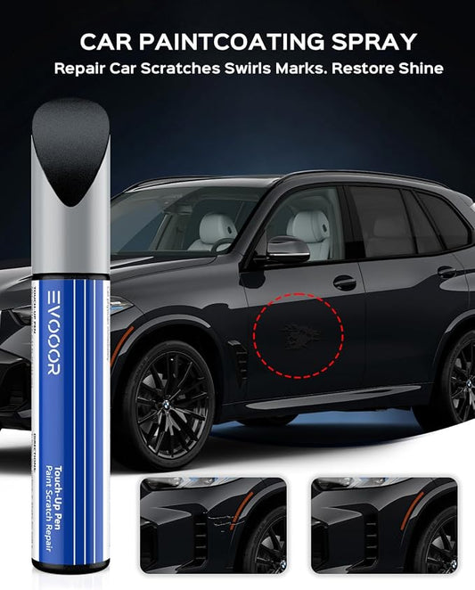 Touch Up Paint For BMW, Carbon Black Metallic (416) Exact Match Touch Up Paint Car Scratch Repair(Carbon Black Metallic for X4/X5/5/2020 3 Series/X4/2018 X5)