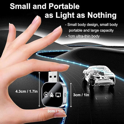 3-in-1 Car Adapter (2026 Model), 3 in 1 Adapter Plug and Play, Plug and Play, Stable Connection, No Delay, for Car Play&Android Auto (A, for iPhone)