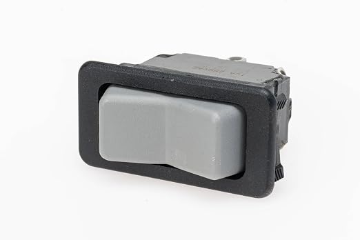 BraunAbility 33218 Gray Rocker Switch (Power On/Off) | Fits Hydraulic Pump Module Faceplate | for Century & Millennium Series Lifts | Main System Toggle | SPDT Sealed