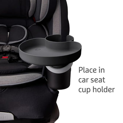 Munchkin® Carseat Tray - Toddler Travel & Road Trip Accessory for Mess-Free Snacking in The Car, Grey