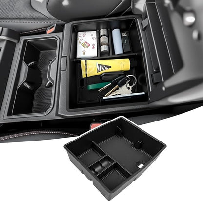 Console Organizer Fits for 2024 2025 2026 Toyota Tacoma Center Console Tray Armrest Storage Box Compatible with Tacoma Interior Accessories