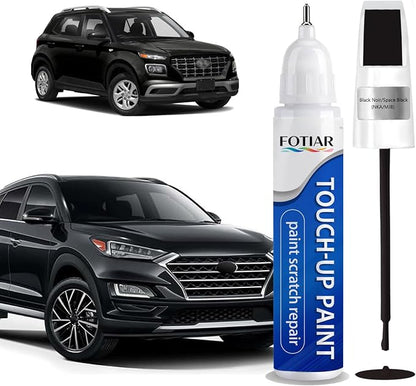 Black Noir/Space Black (NKA/MJB) Touch up Paint for Hyundai-Exact Match Scratch Repair Kit 2-In-1 Premium Car Paint Pen for Chips & Nicks