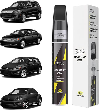 XNA Black(L041/A1) for Volkswagen Touch Up Paint, Car Scratch Remover for Nicks and Chips Repair, 2-In-1 Quick & Easy Fix Car Scratch Repair Kit with Exact Color-Matched