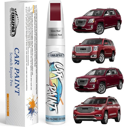 Siren Red/Crimson Red(G1E/WA405Y) Touch Up Paint for GMC, Exact Color Match Car Paint Scratch Repair Remover Pen Kit Fix Vehicle Chips and Automotive Nicks Scuff