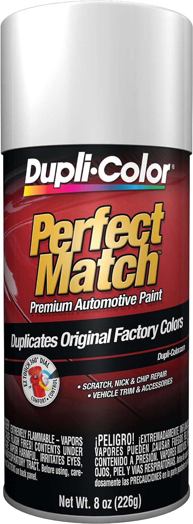 Dupli-Color EBUN03007 Perfect Match Automotive Spray Paint - Universal White - 8 oz. Aerosol Can