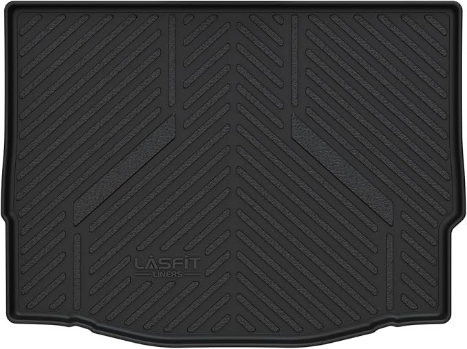 LASFIT Cargo Mat for Ford Focus 2012-2018 Hatchback Gasoline(No Subwoofer) Focus RS 2016 2017 2018 All Weather Custom Fit TPE Trunk Liner