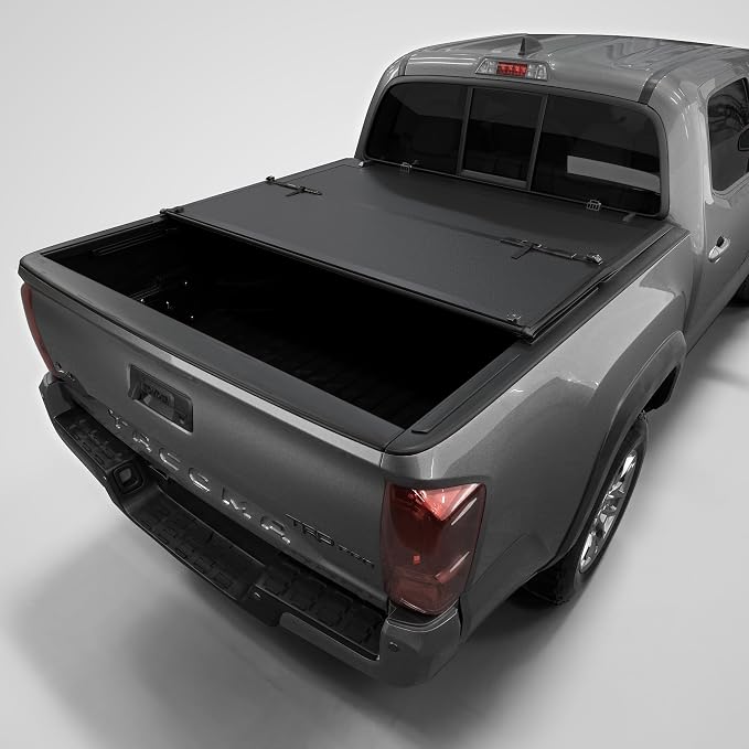 Tutel Low Profile Hard Shell Folding Truck Bed Tonneau Cover|Fits 2016-2023 Toyota Tacoma 5'1" Bed (60.5") - TTLTMLPT021