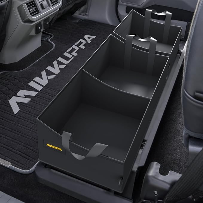 MIKKUPPA Truck Under Seat Storage - Replacement for 2015-2026 Ford F150 F250 F350, 3 Compartments Truck Tool Box Organizer Underseat Storage Bag