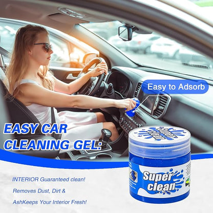 2-Pack Car Cleaning Gel, Universal Interior Detailing Putty Slime, Dust Remover for Car Vents, Dashboard & Keyboard, Ideal Gift for Men & Women
