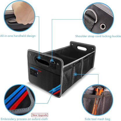 Car Trunk Organizer, Waterproof Collapsible Portable Multipurpose Storage Box, Tool Grocery bag organizer, Organizer For X1 X3 X5 E30 Suv Garage Home