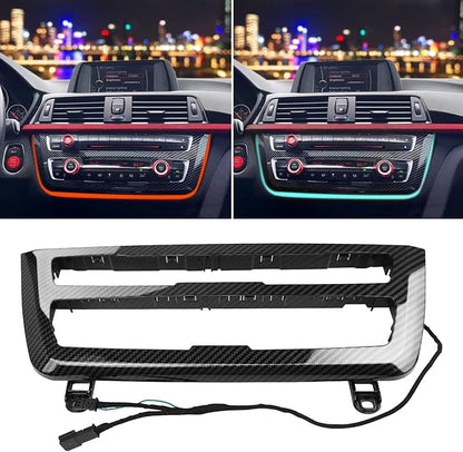 Jaronx Compatible with BMW LED Console Panel Ambient Light for 3 Series F30 F31 4 Series F32 F33, Radio AC Control Panel Ambient Lights Console Panel Replacement with Dual Color LED Ambient Lighting
