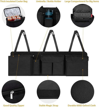 Car Trunk Organizer and Storage, Backseat Hanging Organizer (Extra Large)
