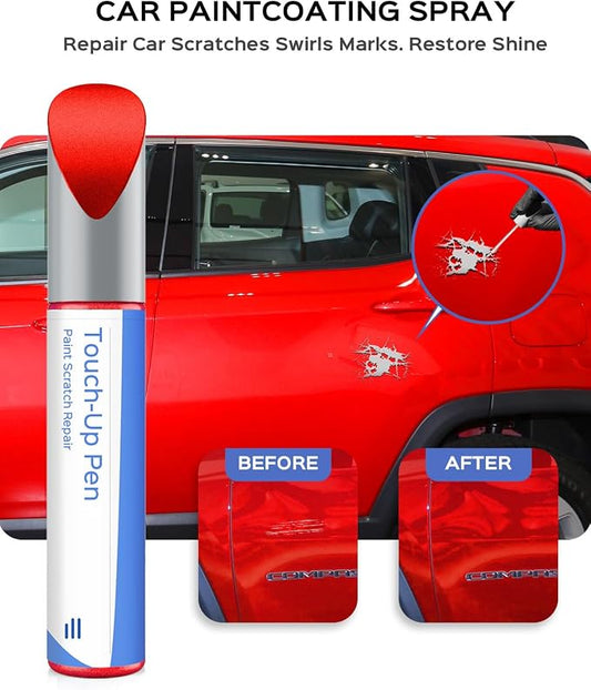 PR4/TR4 Flame Red Touch Up Paint Compatible with Jeep Exact Match Chips and Nicks Touch Up