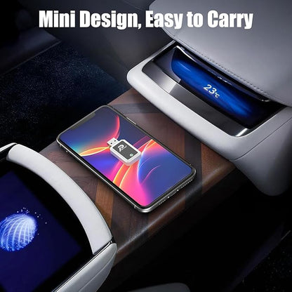 Wireless CarPlay Adapter for Factory Wired CarPlay Cars, Plug & Play Wireless CarPlay & Android Auto Dongle, Fast Auto Reconnect, Mini Compact Design