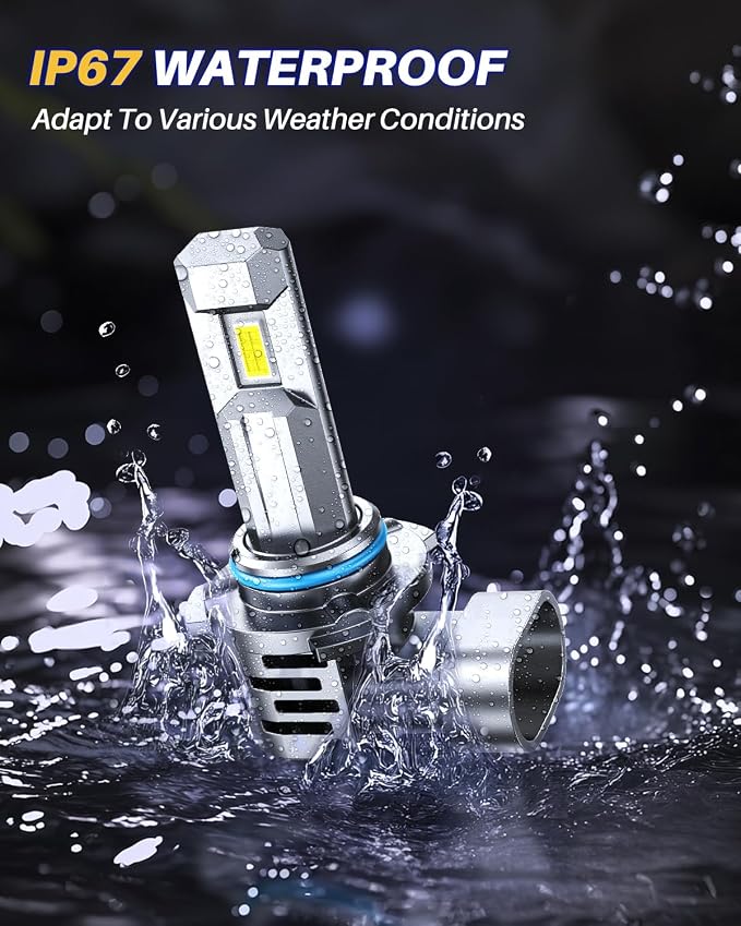 AUTOONE Upgraded 9005 HB3 Fog Bulbs, 700% Bright 24000 Lumens