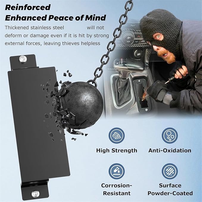 Tamper Metal Cover Plate Comes with Installation Tool Steel Protective Set for Automotives Use Anti Theft Steel Plate for Automotives Use