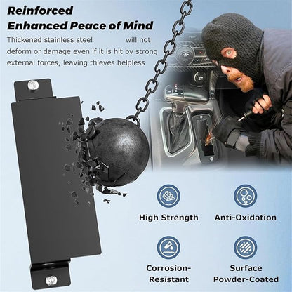 Tamper Metal Cover Plate Comes with Installation Tool Steel Protective Set for Automotives Use Anti Theft Steel Plate for Automotives Use