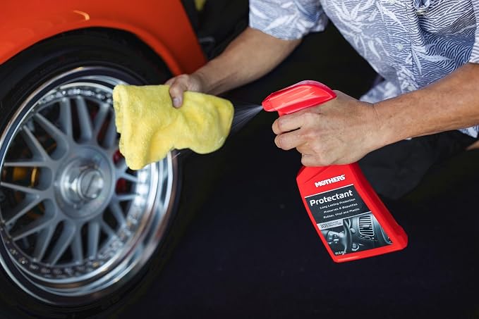 Mothers Protectant, 16 oz. – Long-Lasting UV Protection for Rubber, Vinyl & Plastic, Shields Dash, Trim, Bumpers & Tires from Fading, Cracking & Drying, Restores a Clean OEM Finish (05316)
