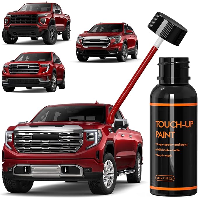 GNT/WA170H Radiant Red Tintcoat/Volcanic Red Touch Up Paint Compatible With GMC, DIY Car Paint Scratch Repair Kit, Automotive Paints Fix Scratch Repair for Sierra/Terrain/Yukon/Acadia/Canyon