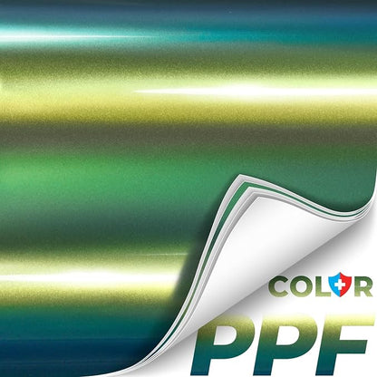 ColorFusion PPF by VViViD, Gloss Early Spring Green Dry Apply PPF Vinyl Car Wrap Roll 20ft x 5ft