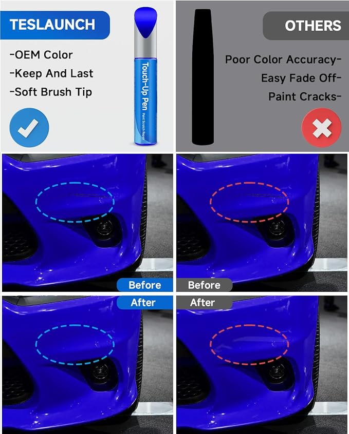 Indigo Blue PBM Car Touch Up Paint Compatible with Dodge – Scratch Repair Kit, Exact OEM Color Match, Scratch & Rust Repair, Car, Truck & SUV Paint Fix