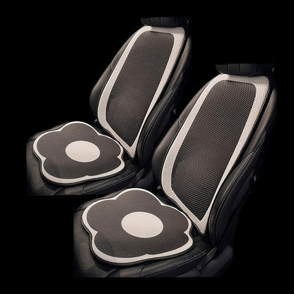 Cute Car Seat Covers for Women and Girl, Front Car Seat Cover, Machine Washable, Airbag Compatible, Driver Seat Cover, Fit (Sedan/SUV/Pickup/Van), Fit for Tesla (Front seat Cover-Flower)