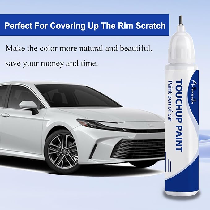 Wind Chill Pearl(089) Touch Up Paint for Toyota-Exact Match–Chips and Nicks Car Paint Scratch Repair Kit Automotive Paint Pen for Avalon/RAV4/Camry/Corolla/Highlander/Prius/Sequoia/Sienna/Tacoma
