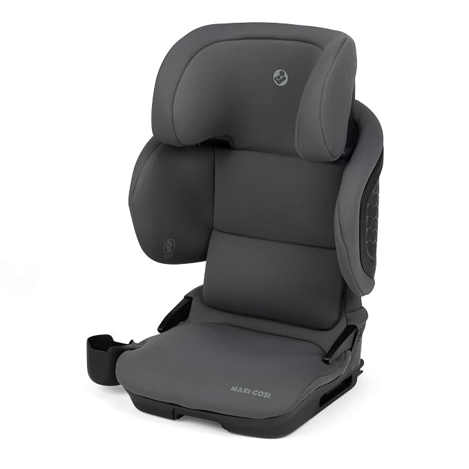 Maxi-Cosi Tanza Belt-Positioning Booster Car Seat with Back, Foldable Car Seat, Sea Salt