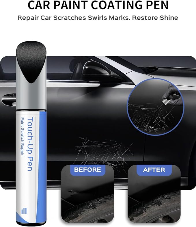 197/9197 Obsidian Black Metallic Touch Up Paint Compatible with Mercedes-Benz Exact Match–Chips and Nicks Touch Up